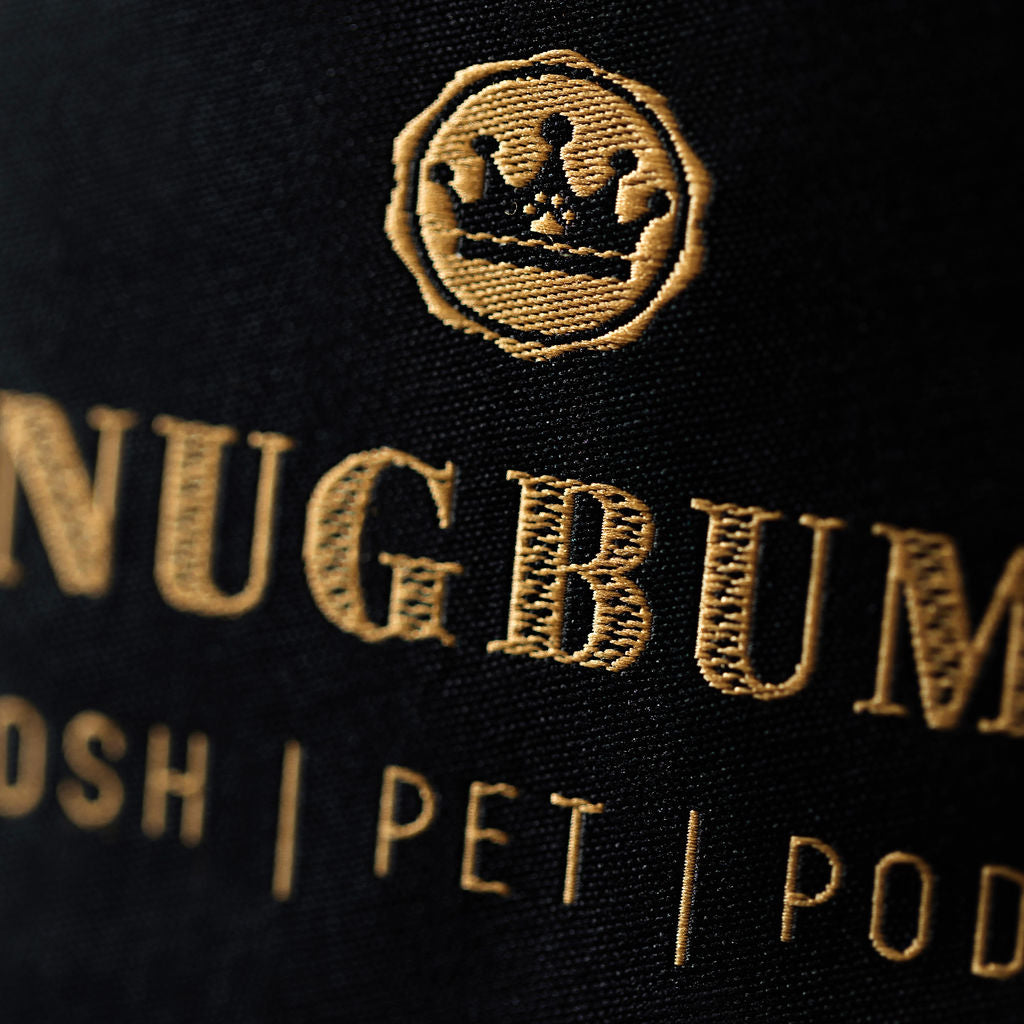 SNUGBUMS posh pet beds label