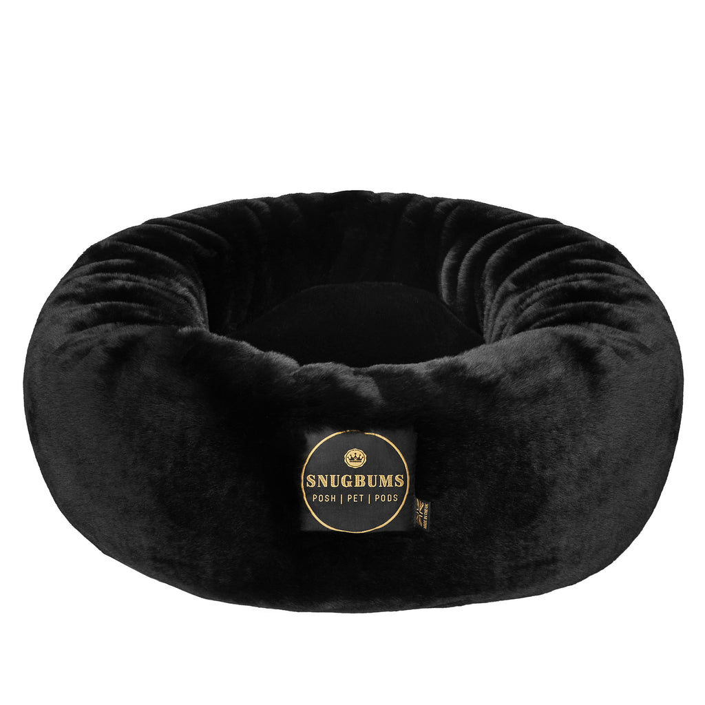 BLACK LUXURY PET BED UK 