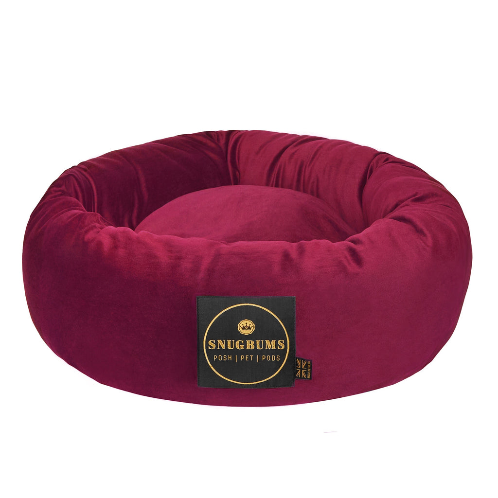 raspberry deep pink washable dog bed